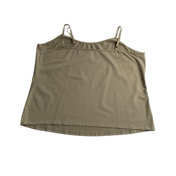 Lane Bryant The Cotton Cami Tank Top Sz 26/28 Green Layering Basic Comfort NWOT - Picture 2 of 8